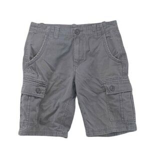 1688 Revolution Shorts Mens Size 30 Flat Front 100% Cotton Grey Casual Cargo